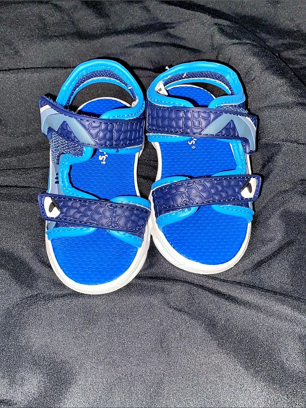 Carter's Toddler Boy Shark Light-Up Sandals Blue & White
